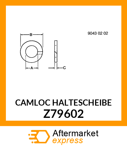 CAMLOC HALTESCHEIBE Z79602