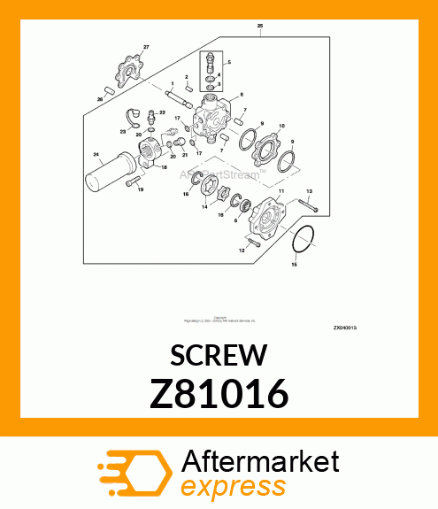 SCREW, TORX PAN HD 5/16 Z81016