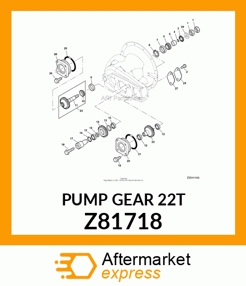 PUMP GEAR 22T Z81718