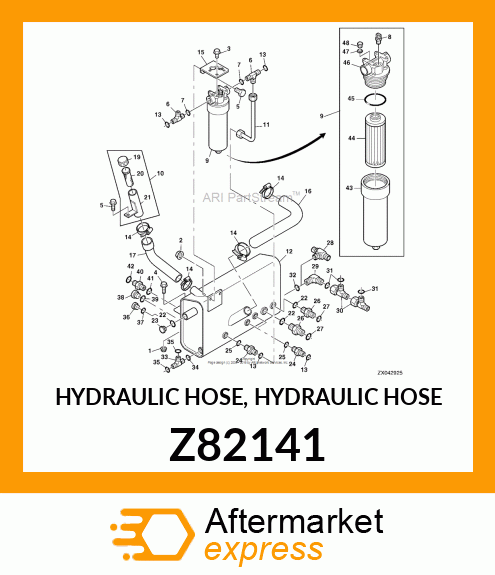 HYDRAULIC HOSE, HYDRAULIC HOSE Z82141