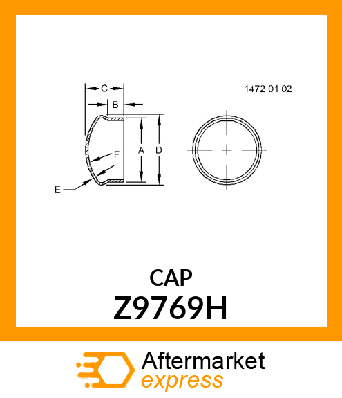 HUB CAP Z9769H