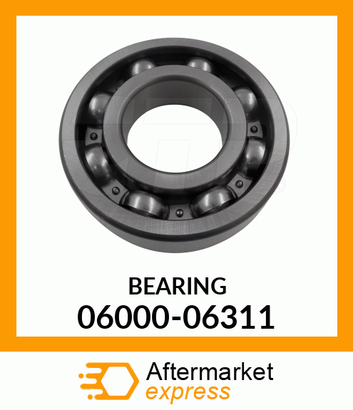 Spare part 06000-06311 + BEARING,BALL