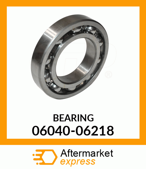 Spare part 06040-06218 + BEARING,BALL