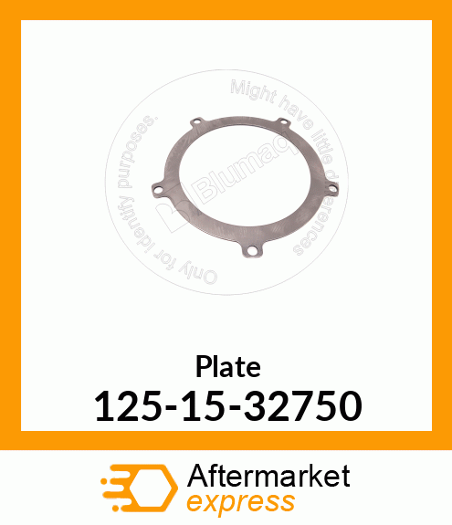 Plate 125-15-32750