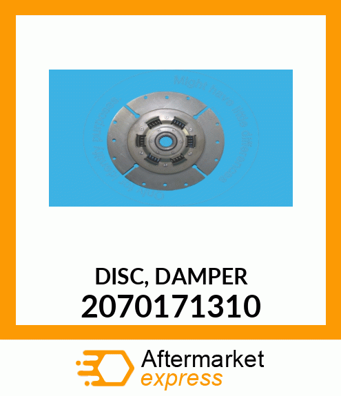 DISC, DAMPER 207-01-71310