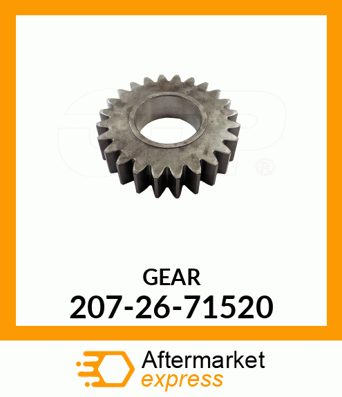 Spare part 207-26-71520 + GEAR, PLANETARY