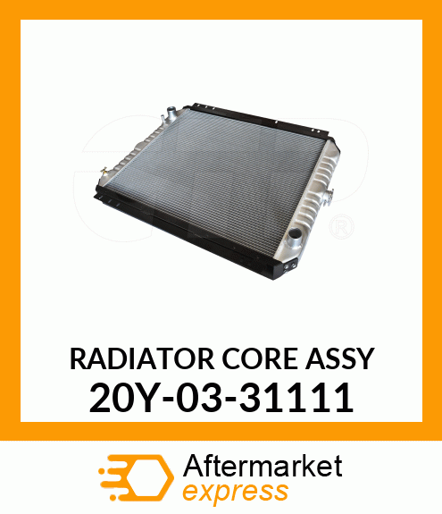 RADIATOR CORE ASS'Y 20Y-03-31111