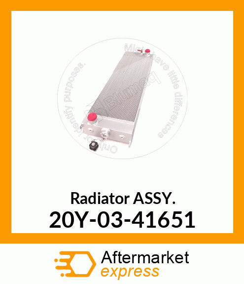 RADIATOR ASS'Y 20Y-03-41651