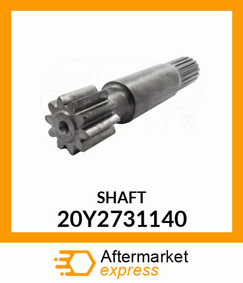 Shaft 20Y-27-31140