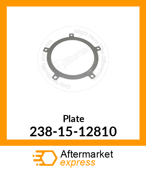 Spare part 238-15-12810 + Plate