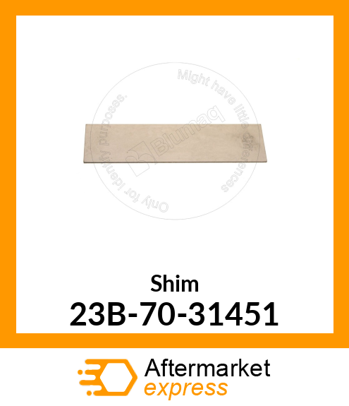 SHIM 1.0MM 23B-70-31451