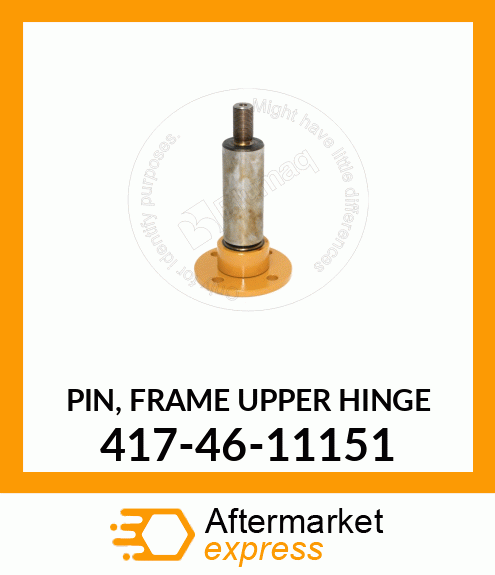 Spare part 417-46-11151 + PIN, FRAME UPPER HINGE