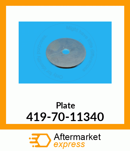 PLATE, PINLOCK 419-70-11340