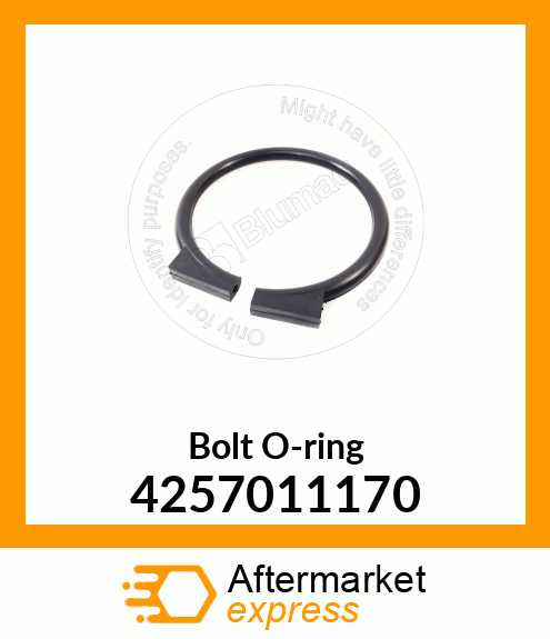 Bolt O-ring 425-70-11170