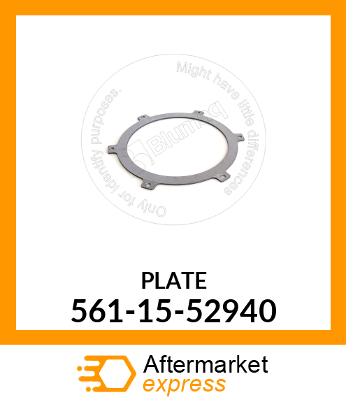 Spare part 561-15-52940 + Plate