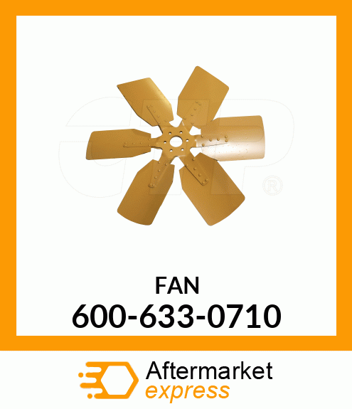 Spare part 600-633-0710 + FAN,(S6D105-1ZZ)