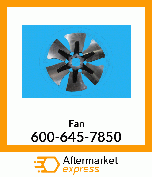 Spare part 600-645-7850 + Fan