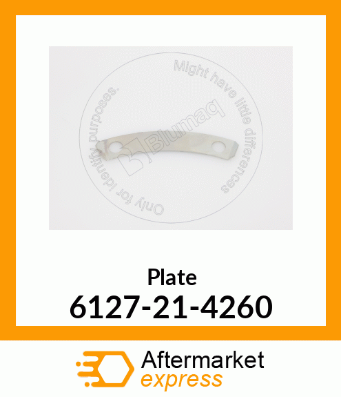 LOCK,PLATE (K2) 6127-21-4260