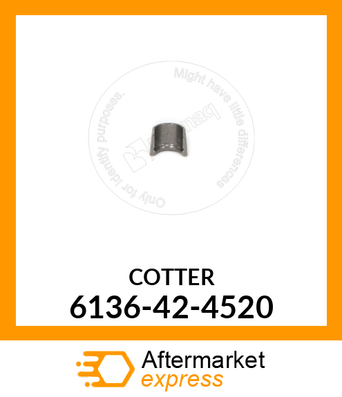 Spare part 6136-42-4520 + COTTER, (LOCK) 6D105/6D125