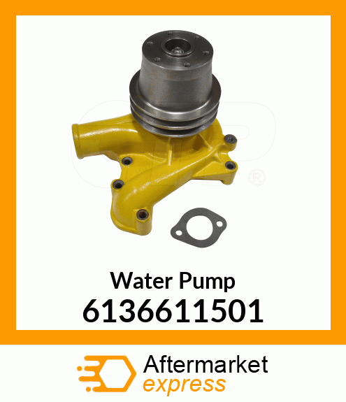 Spare part 6136-61-1501 + WATER PUMP ASS'Y,(WITH HARDENING PULLEY)