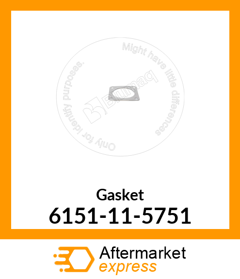 Spare part 6151115751 + GASKET,(HD325?HM400) (SEE FIG.A1650)