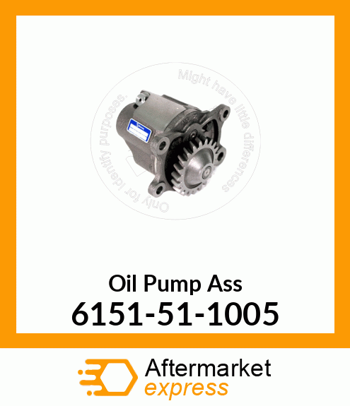 Spare part 6151-51-1005 + PUMP, ENGINE OIL