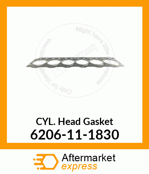 GASKET,HEAD (K1) 6206-11-1830