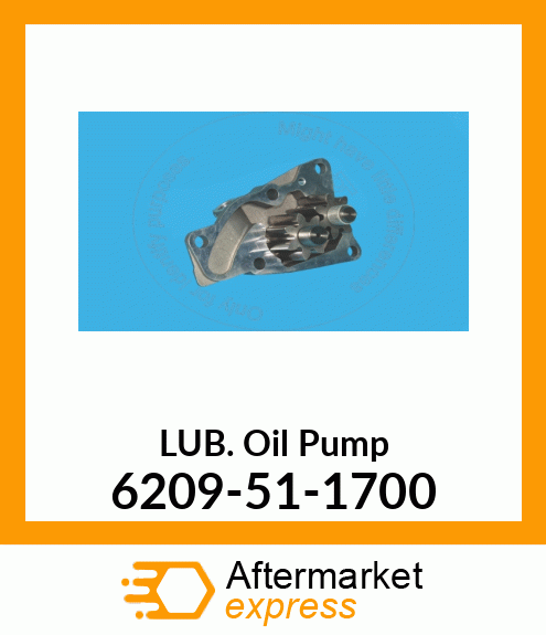 PUMP, ENGINE OIL 6209-51-1700