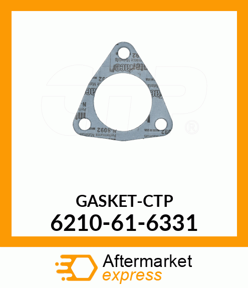 Spare part 6210-61-6331 + GASKET,(FOR DUAL WATER PUMP)