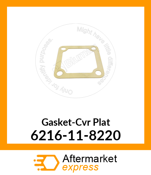 Spare part 6216-11-8220 + GASKET, COVER PLATE