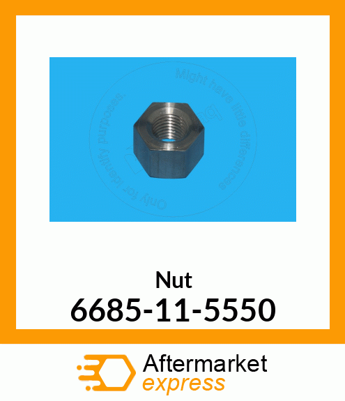 Spare part 6685-11-5550 + NUT,LOCK