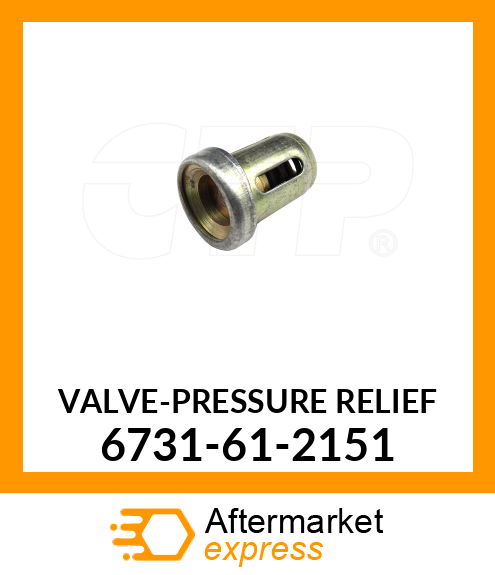 Spare part 6731-61-2151 + VALVE, PRESSURE RELIEF