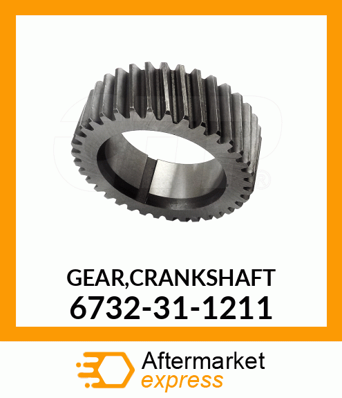 Spare part 6732-31-1211 + GEAR, CRANKSHAFT