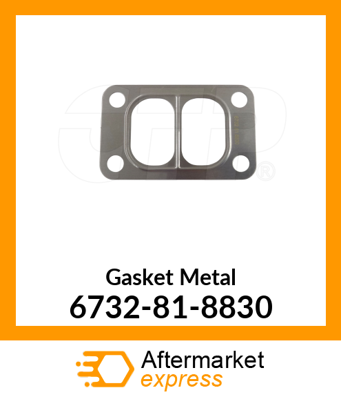 Spare part 6732-81-8830 + GASKET, TURBOCHARGER MOUNTING