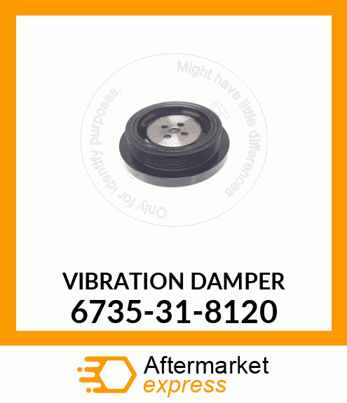 DAMPER, RUBBER VIBRATION 6735318120