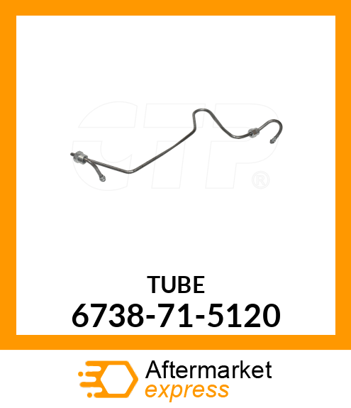 Spare part 6738-71-5120 + TUBE, FUEL SUPPLY NO. 2