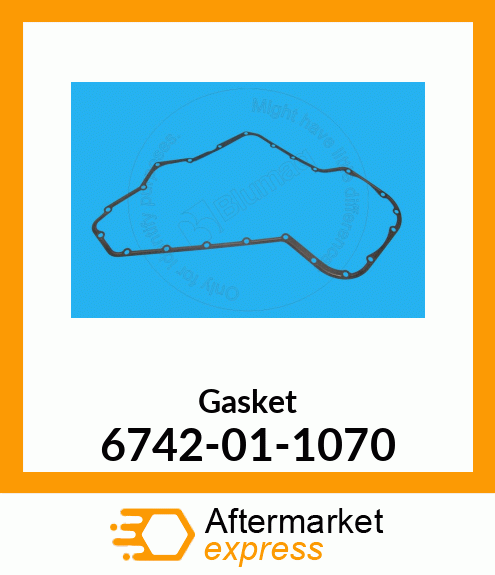 Spare part 6742-01-1070 + GASKET, GEAR COVER