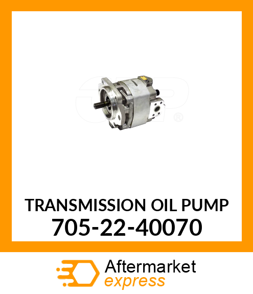 PUMP, HYDRAULIC 705-22-40070