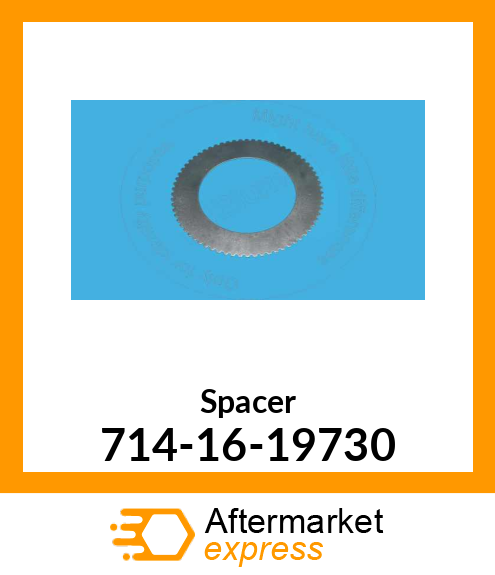 Spare part 714-16-19730 + PLATE, SEPARATOR