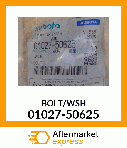 BOLT/WSH 01027-50625