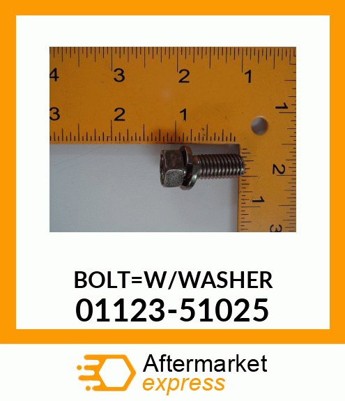 BOLT_W/WASHER 01123-51025