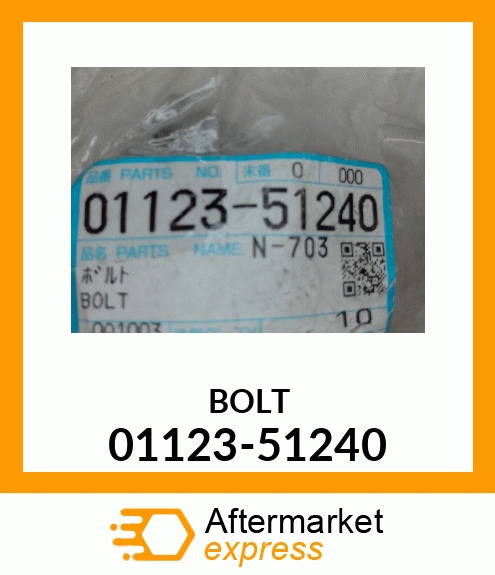 BOLT 01123-51240