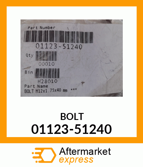 BOLT 01123-51240