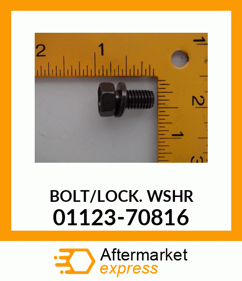 BOLT/LOCKWASHER 01123-70816