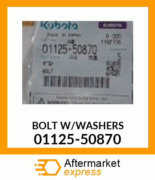 BOLT/WASHERS 01125-50870