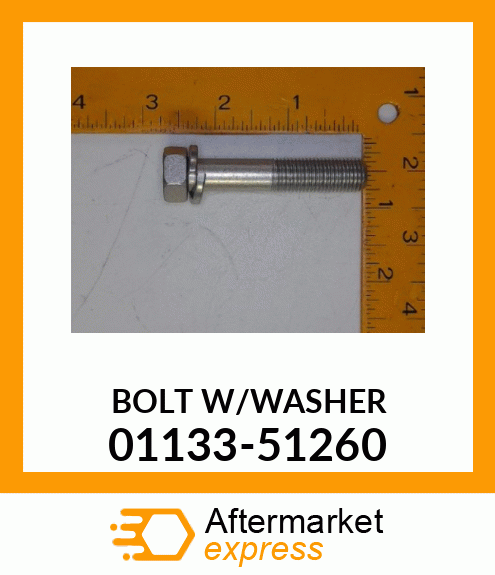 BOLT_W/WASHER 01133-51260