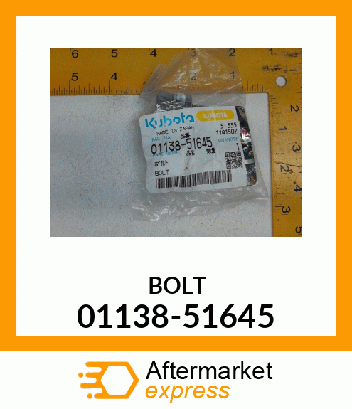 BOLT 01138-51645