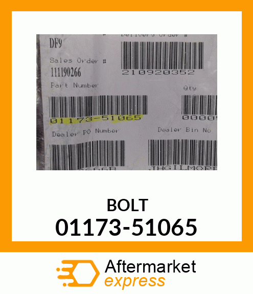 BOLT 01173-51065