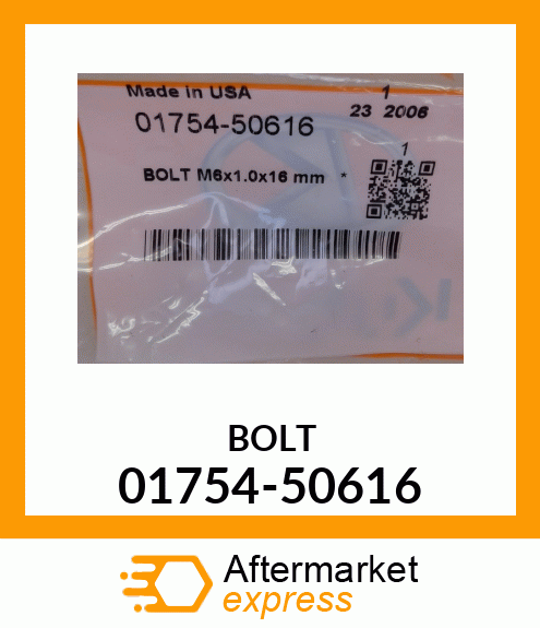 BOLT 01754-50616