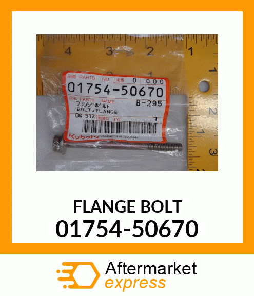 FLANGE BOLT 01754-50670